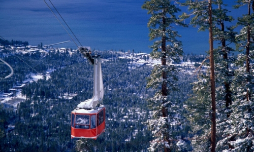 Heavenly Ski Resort Gondola Tram Lake Tahoe Skiing California