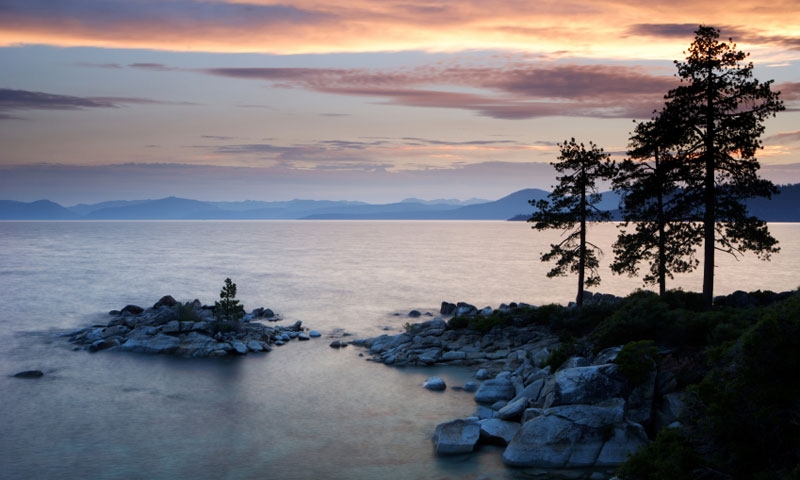 Overlooking a Point at Lake Tahoe Nevada State Park