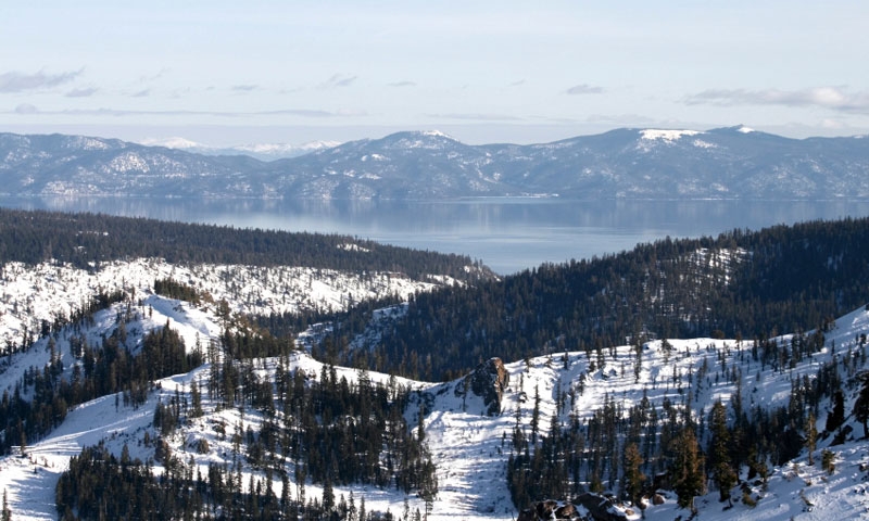 Runs at Squaw Valley Ski Resort at Lake Tahoe