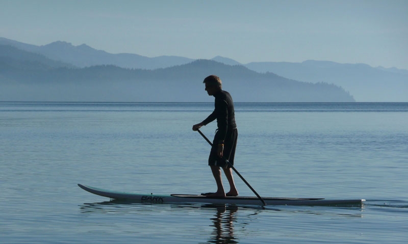 Paddle Boarding on Lake Tahoe